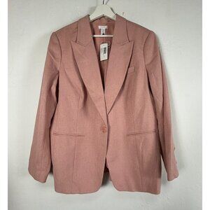 Chico's Women's Spectacular Blazer Jacket Pattington Peruvian Pink Size 2 NWT